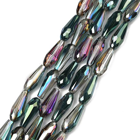 Electroplate Glass Beads Strands EGLA-L015-HP-B02-1