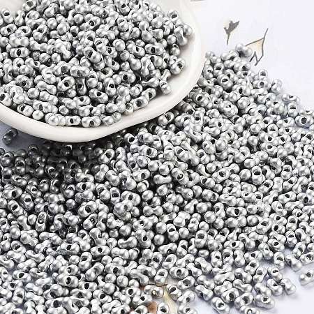 Baking Paint Glass Seed Beads SEED-A033-04L-1