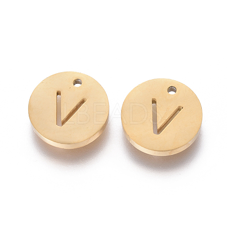 Ion Plating(IP) 304 Stainless Steel Charms STAS-I120-10V-G-1