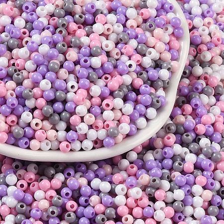 Opaque Acrylic Beads X1-OACR-H118-07A-03-1