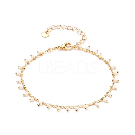 Glass Charm Bracelets BJEW-JB05600-04-1
