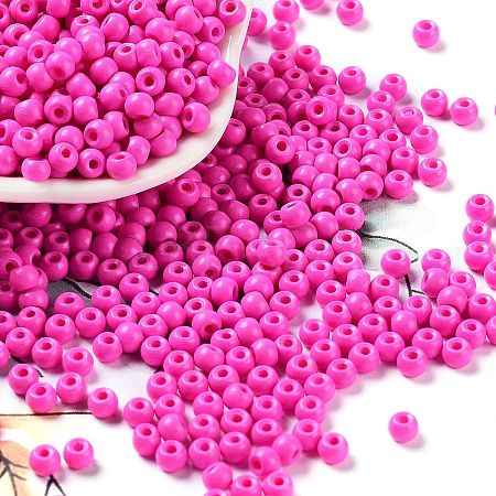 Baking Paint Glass Seed Beads SEED-H002-I-B511-1