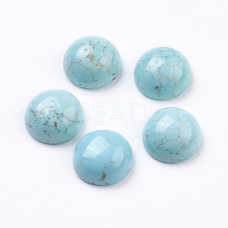 Natural Howlite Cabochons G-E482-02A-1