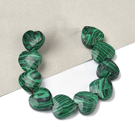 Synthetic Malachite Beads Strands G-A309-A19-01-1