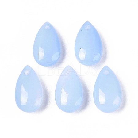 5Pcs Transparent Glass Beads GLAA-PW0001-25G-1
