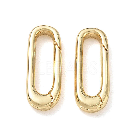 Brass Spring Gate Clasps
 KK-CBA50B0-37G-1