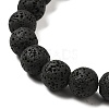 Natural Lava Rock Bead Strands X-G-L435-03-8mm-18-3