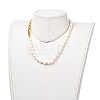 Natural Baroque Pearl Keshi Pearl Bracelets & Necklaces Sets SJEW-JS01105-12