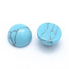 Synthetic Turquoise Cabochons G-P393-R13-6mm-2