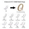8Pcs 8 Sizes Plastic Invisible Ring Size Adjuster X-TOOL-H005-01-2