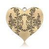 Cadmium Free & Nickel Free & Lead Free Tibetan Style Alloy Heart Big Pendants PALLOY-J564-14AB-NR-2