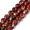 Gold Sand Handmade Lampwork Beads Strands LAMP-N037-08D-1