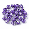 Plating Acrylic Beads PACR-Q113-10F-1