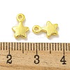 Rack Plating Brass Charms KKB-L075-013G-01-3