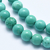 Natural Magnesite Beads Strands G-K244-02-6mm-02-3