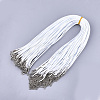 Waxed Cord Necklace Making NCOR-T003-05-1