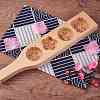 Star & & Flower & Flat Round & Square Wooden Press Mooncake Molds BAKE-SZ0001-06-2