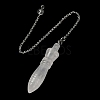 Natural Quartz Crystal Pointed Dowsing Pendulums G-F758-F07-P-1