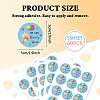 5 Sheets Round Dot PVC Waterproof Decorative Sticker Labels DIY-WH0481-11-2