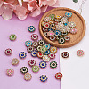 300Pcs 15 Style Flower Shape Rhinestone Buttons RB-YS0001-02-5