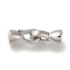 Brass Fold Over Clasps KK-H480-14P-1