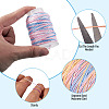 3 Rolls 3 Colors Segment Dyed Macrame Cotton Cord OCOR-TA0004-20A-4