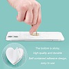 CHGCRAFT 12Pcs 3 Colors Alloy Cell Phone Finger Ring Adhesive Metal Phone Finger Grip Loop Stand Heart Grip Holder Phone Charm Hook for DIY Hanging Supplies MOBA-CA0001-01-5