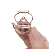 Alloy Miniature Teapot Ornaments BOTT-PW0001-161-5