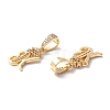 Eco-Friendly Brass Micro Pave Cubic Zirconia Pendants KK-K265-01G-K-2