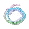 Transparent Glass Bead Strands GLAA-H023-03E-3
