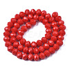 Opaque Solid Color Imitation Jade Glass Beads Strands EGLA-A044-P3mm-D22-3