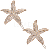 10Pcs Zinc Alloy Hair Barrettes PHAR-SP0001-25-7