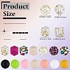89Pcs Colorful Pattern Printed Silicone Beads Sets SIL-SZ0002-54E-2