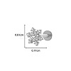 Titanium Alloy Micro Pave Cubic Zirconia Cartilage Earrings WGCFBAF-16-1