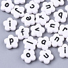 Opaque Spray Painted Acrylic Beads SACR-N009-21-2