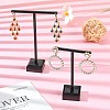 T Bar Organic Glass Earring Display Stand EDIS-G001-02-5