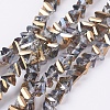 Electroplate Glass Beads Strands EGLA-J145-6mm-HP03-1