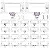 25Pcs Rectangle Zinc Alloy Label Frame Card Holder AJEW-FH0008-75B-1