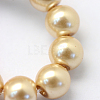 Baking Paint Pearlized Glass Pearl Round Bead Strands HY-Q003-4mm-42-3