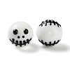 Halloween Themed Baking Paint Glass Beads Strands LAMP-L078-001A-3