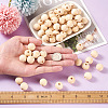Craftdady 100Pcs 10 Styles Unfinished Natural Wood European Beads WOOD-CD0001-08-7
