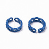 Spray Painted Alloy Cuff Rings RJEW-T011-29D-RS-2