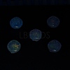 UV Plating Luminous Transparent Acrylic Beads OACR-P010-05C-4