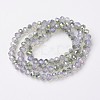 Electroplate Glass Beads Strands EGLA-A034-J8mm-S07-2