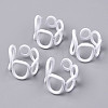 Spray Painted Alloy Cuff Rings RJEW-T011-26-RS-1