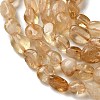 Natural Citrine(Heated) Beads Strands G-F827-A01-01-4