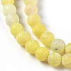 Natural Weathered Agate Beads Strands G-P414-A04-3