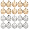 SUNNYCLUE 20Pcs 2 Colors 304 Stainless Steel Charms STAS-SC0004-22-1
