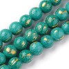 Natural Mashan Jade Beads Strands G-F670-A01-8mm-2