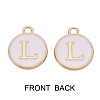 Golden Plated Enamel Alloy Charms ENAM-SZ0001-26A-L-2